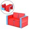 2 in 1 Multi-Functional Kids Sofa Table Chair Set with PVC Surface and Storage Box Under The Seat